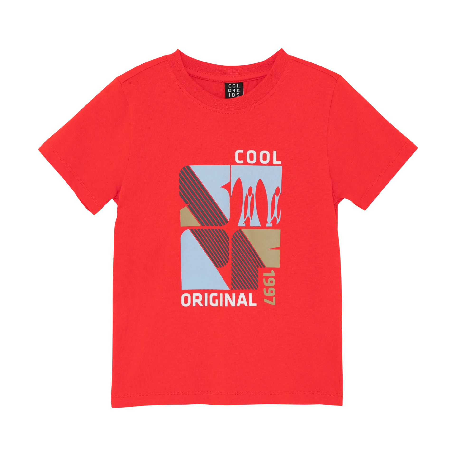 Colorkids T-Shirt Orange mit Aufdruck (104)